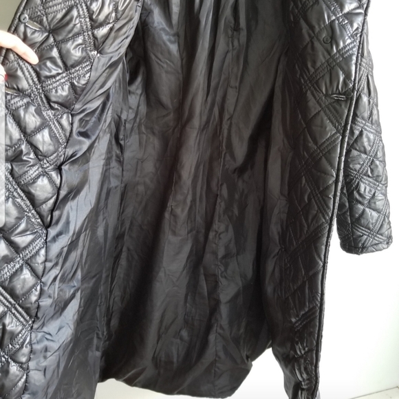 🧥COCO&TASHI BLACK PUFFER LONG COAT - Picture 5 of 12